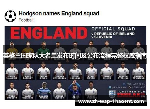 英格兰国家队大名单发布时间及公布流程完整权威指南