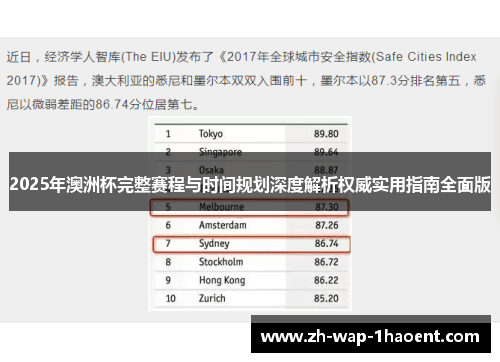 2025年澳洲杯完整赛程与时间规划深度解析权威实用指南全面版 2025年澳洲杯完整赛程与时间规划深度解析权威实用指南全面版
