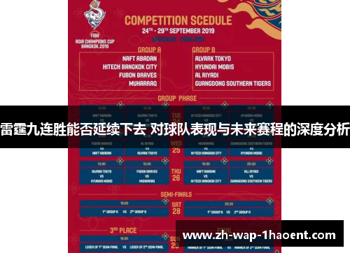 雷霆九连胜能否延续下去 对球队表现与未来赛程的深度分析